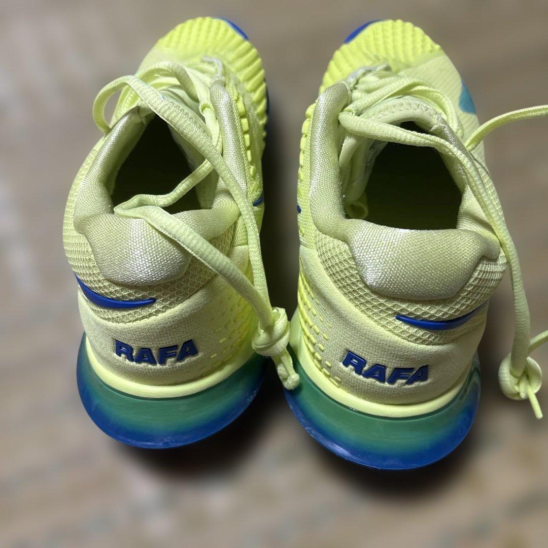 値下げ【ナダル】Nike テニスシューズ イエロー/ブルー　25cm