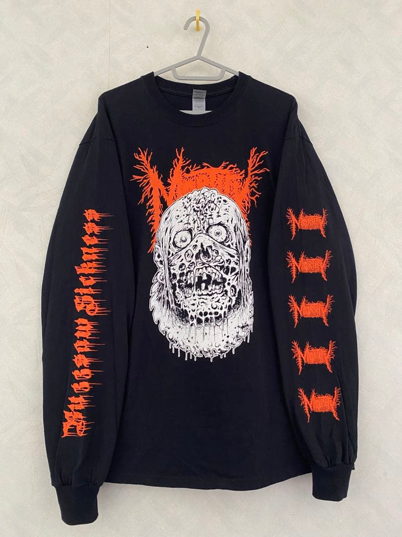 美品 Mortify ロンT L スウェディッシュデスメタル グラインドコア