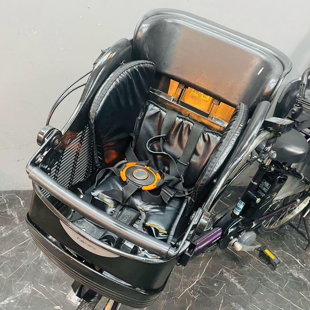 【752】子乗せ電動自転車 パナソニック Gyutto パープル