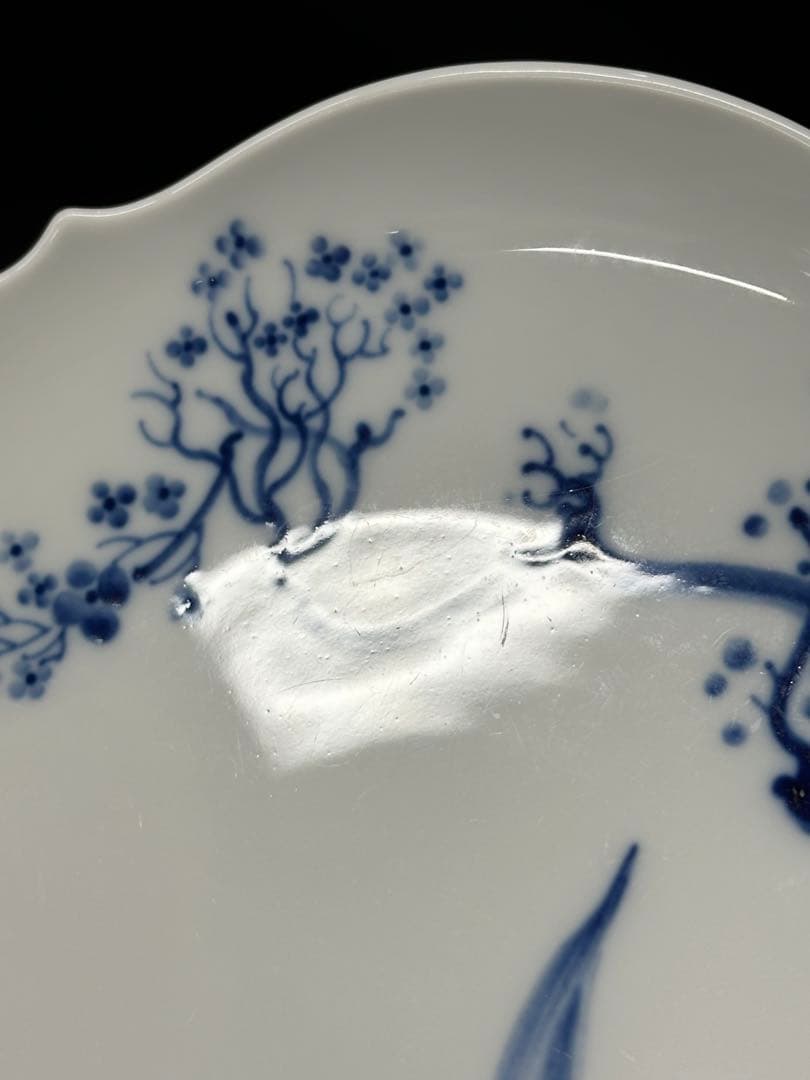 【USED】meissen マイセン　ブルーオーキッド　19cm プレート　皿
