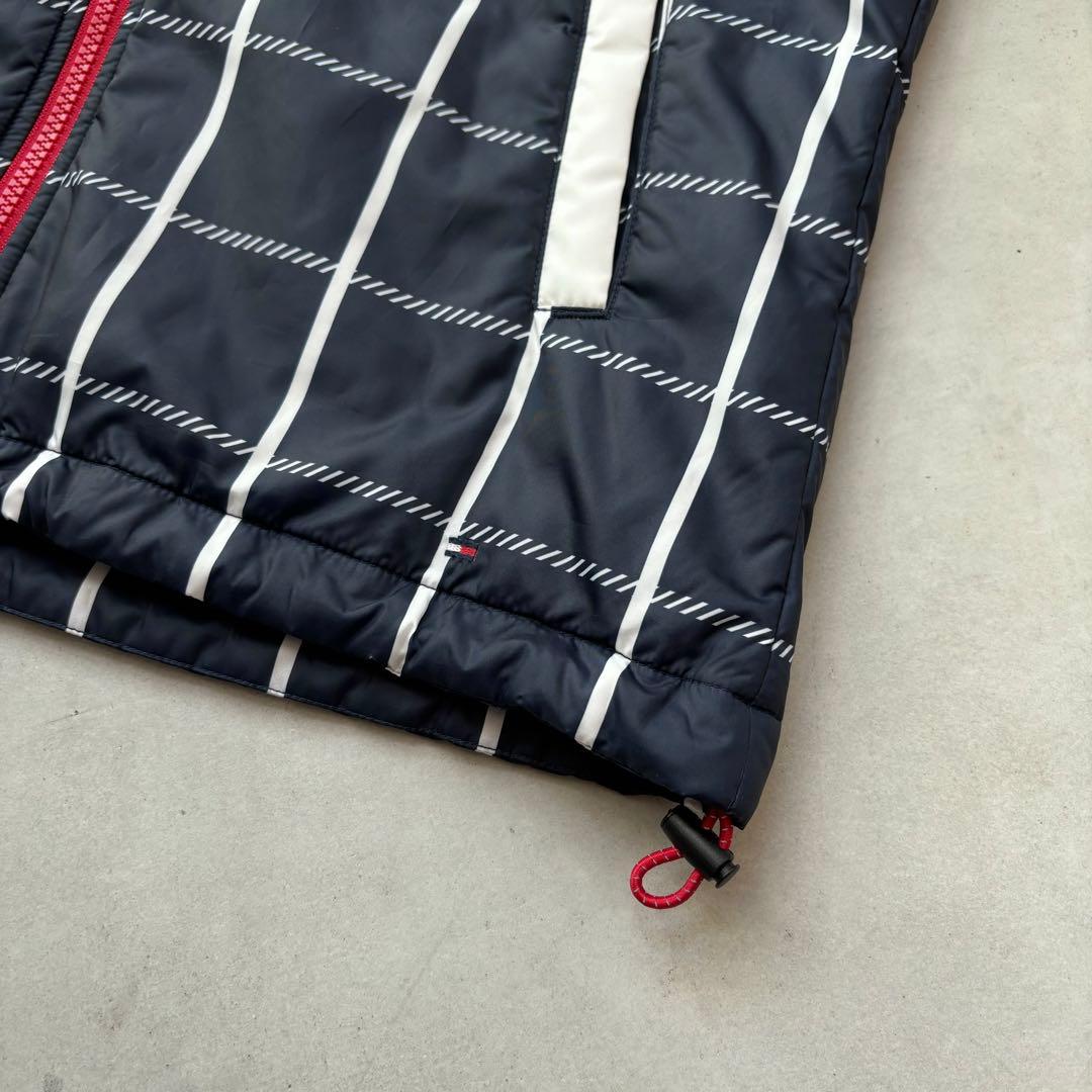 【美品】  GOLF 中綿フードジップベスト ロゴ M
