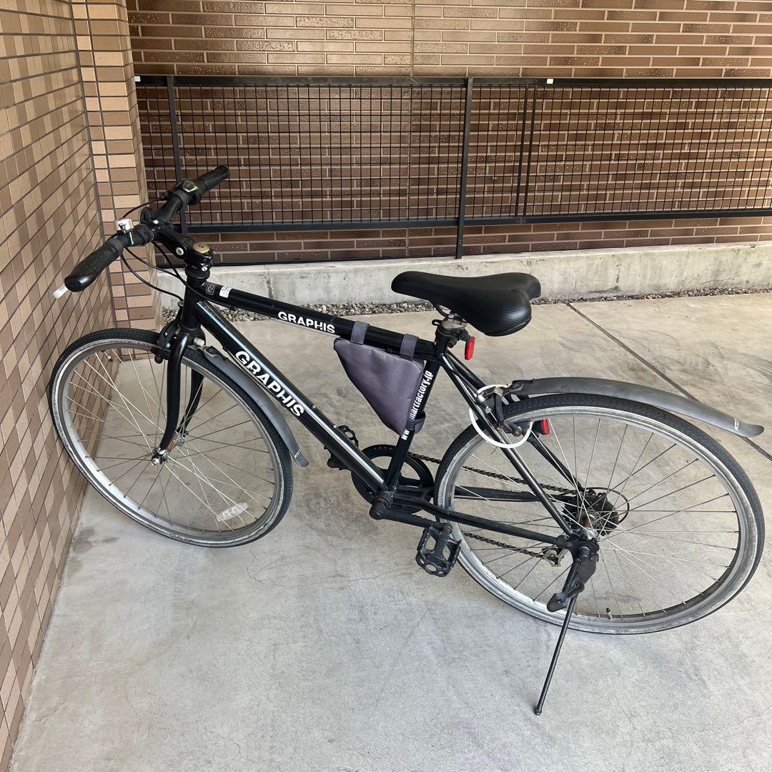 中古自転車 GRAPHIS シマノ6段変速 前後26インチ