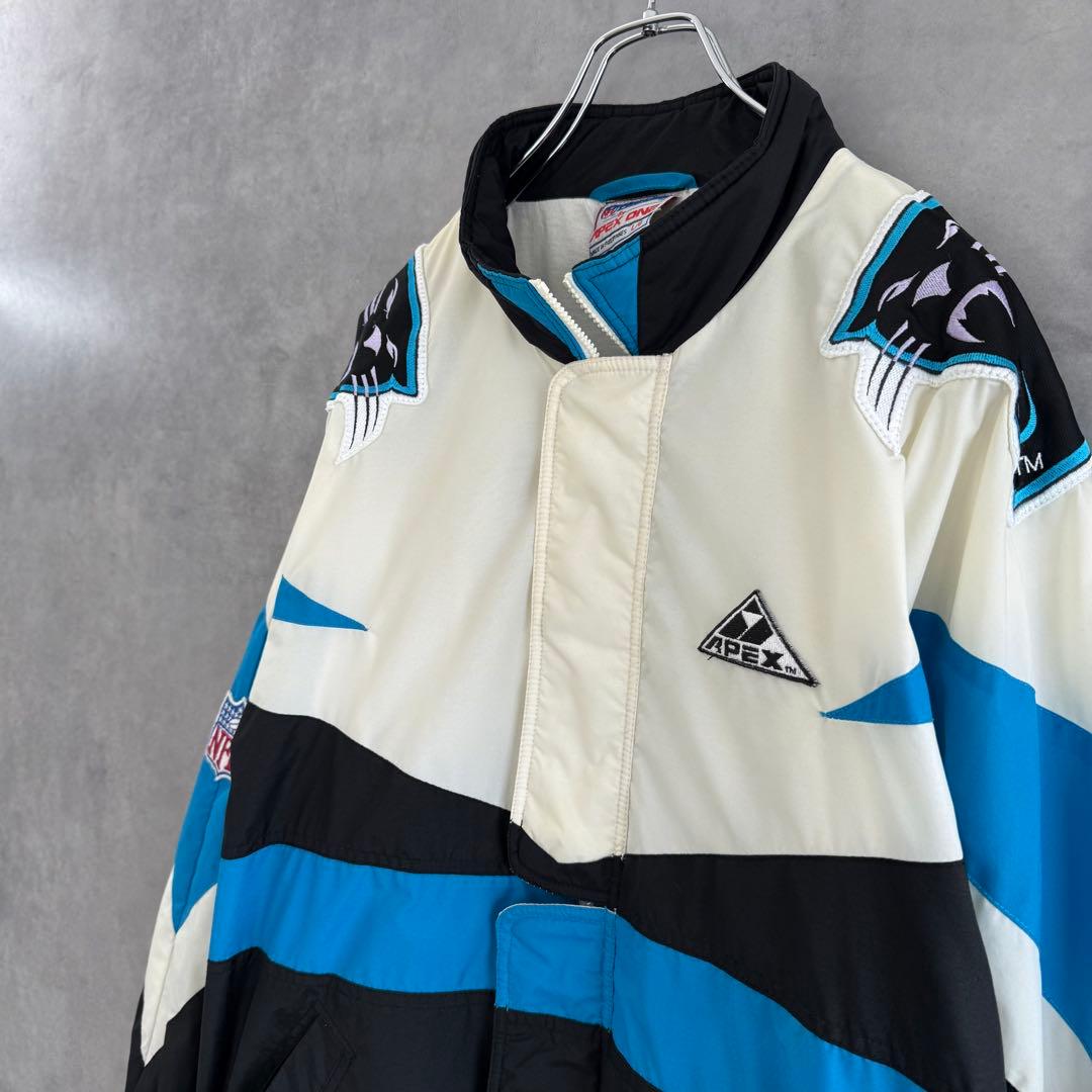 90s APEX NFL Carolina Panthers ナイロンジャケット