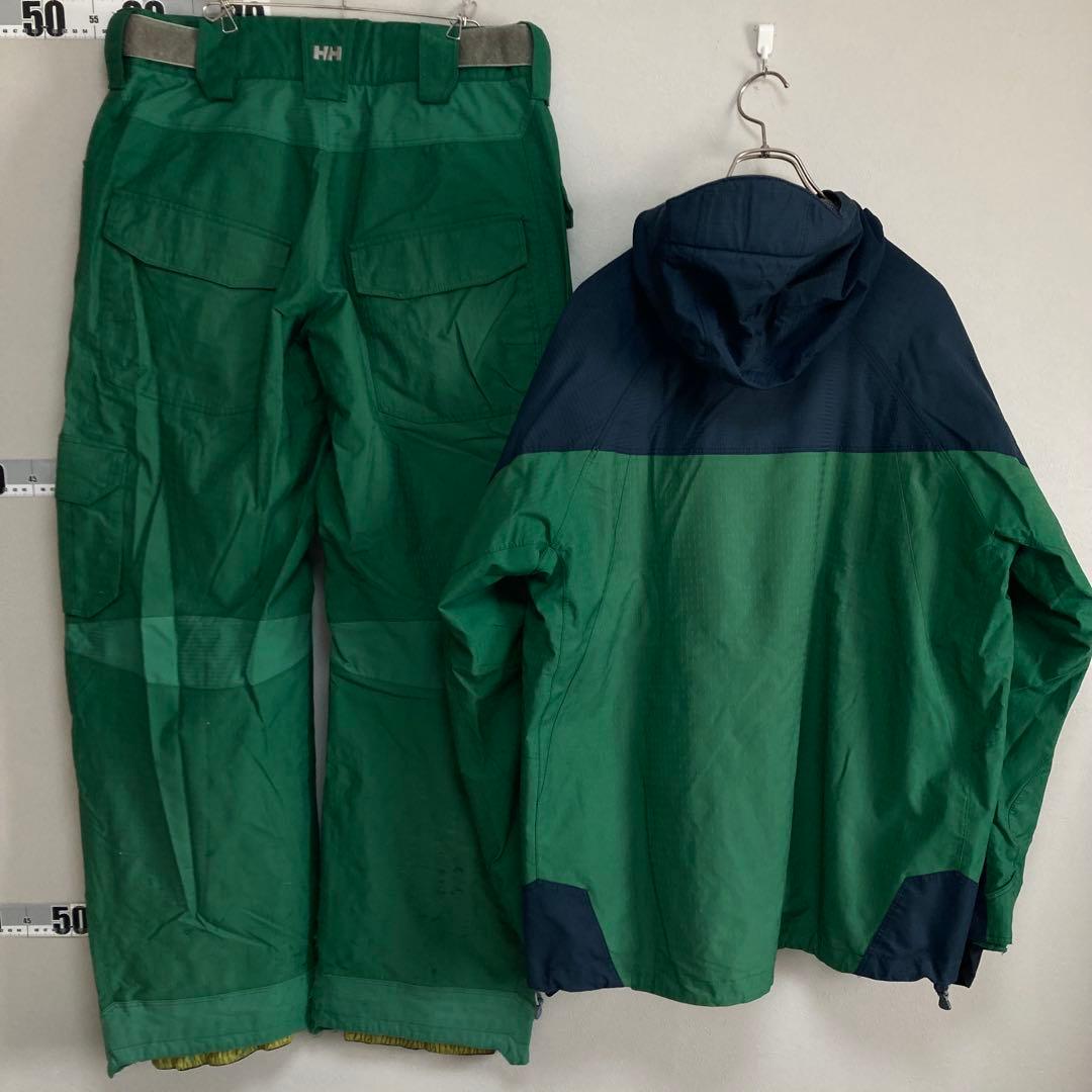 HELLY HANSEN ヘリーハンセン スキースノボーウェアー L 緑 雪山
