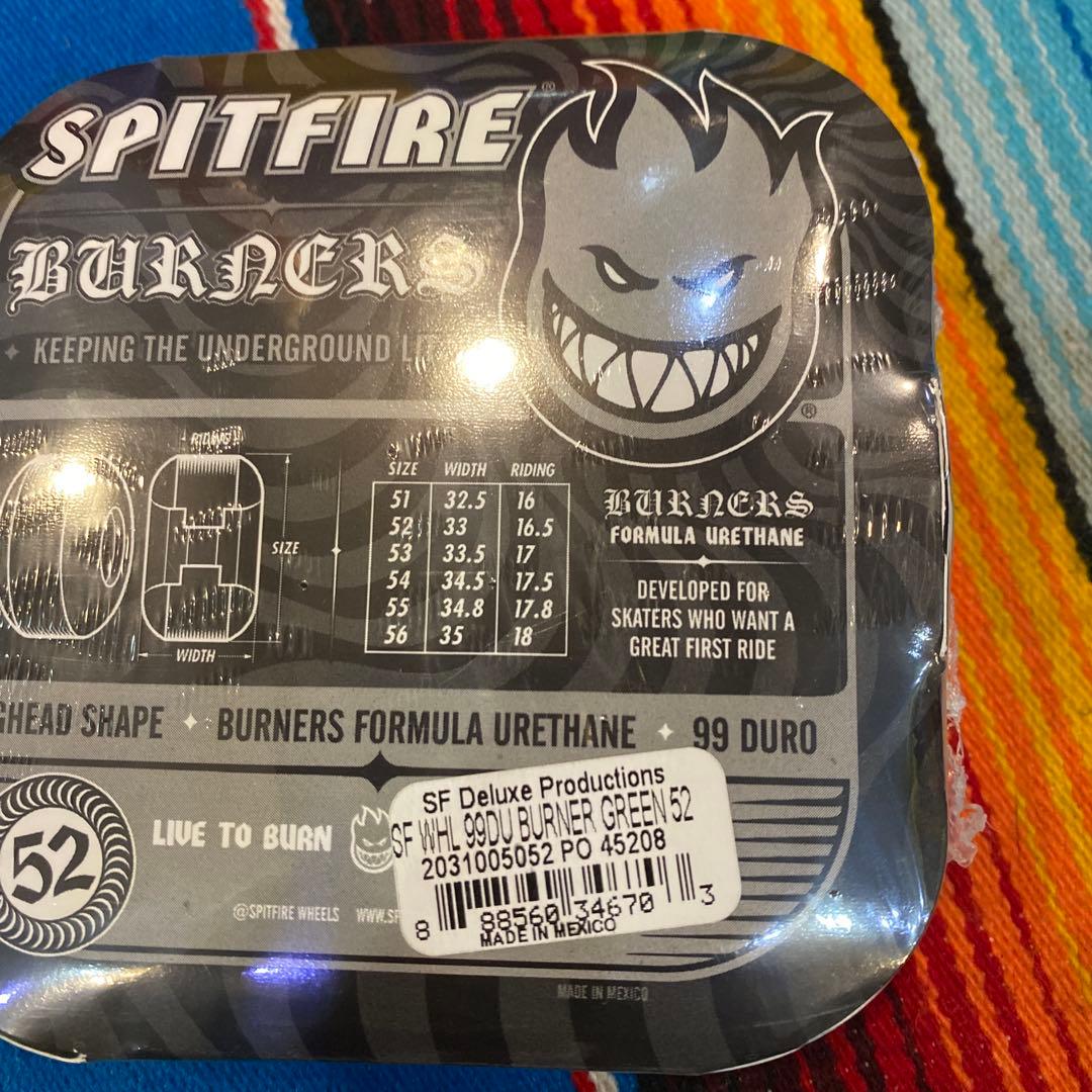 SPITFIRE BURNERS 52mm グリーンウィール