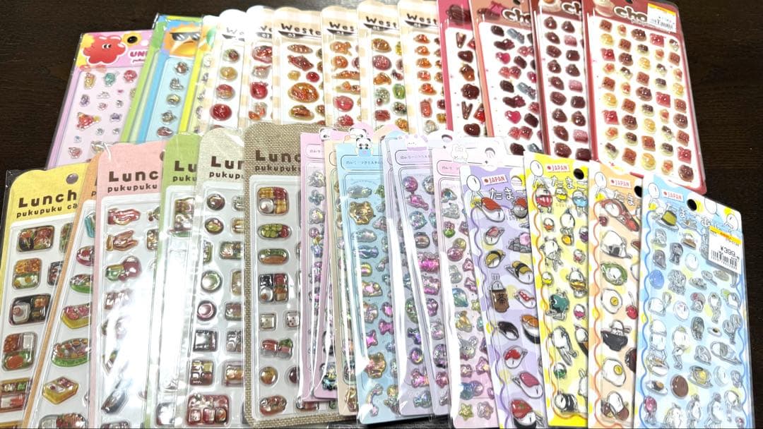 【161枚まとめ売り】ボンボンドロップシール うるちゅるシール プチドロ