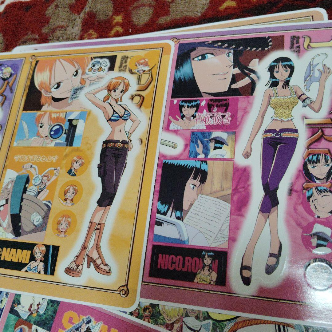 貴重！2004年物 ONE PIECE シールセット 複数枚 コンプリート品