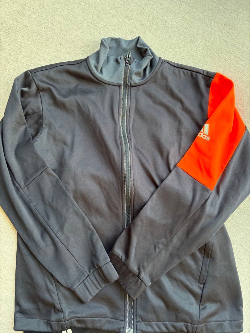 adidas ジャージ上下セット 黒・オレンジ