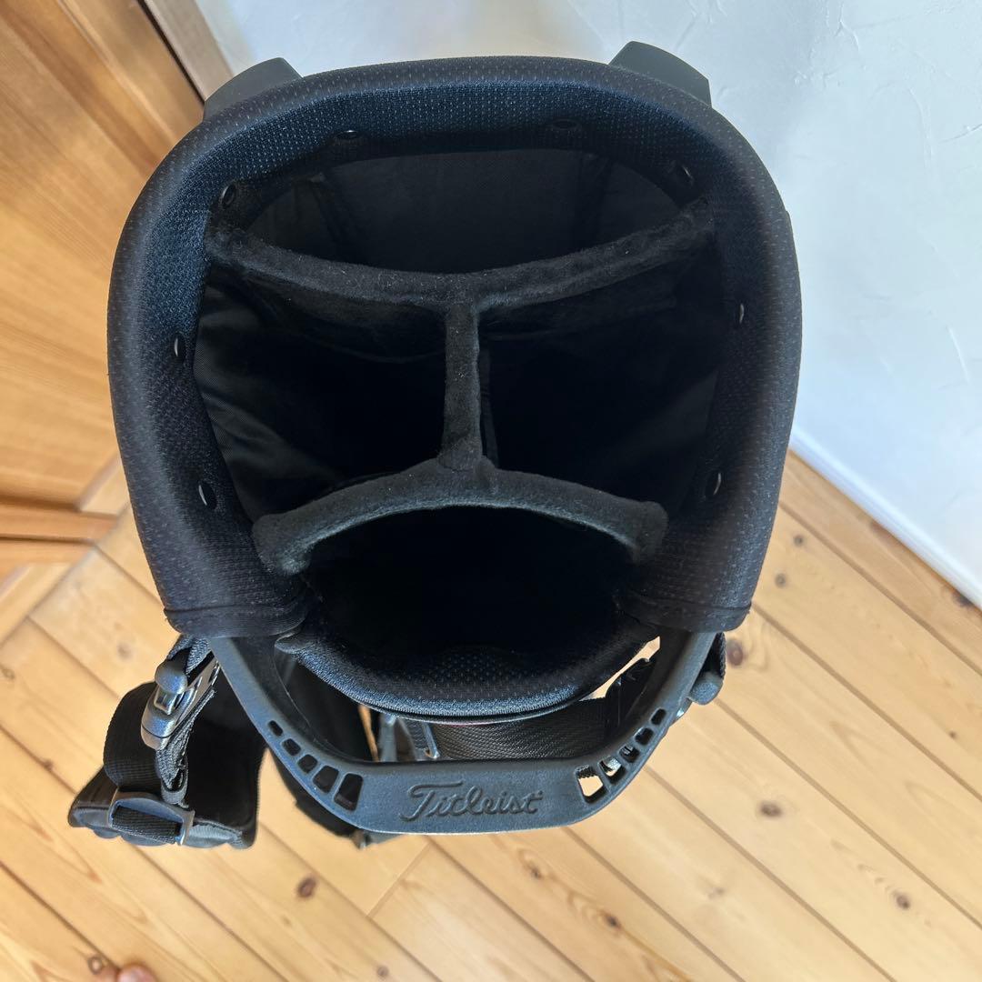 【美品】タイトリスト Players S4 スタンドキャディバッグ 黒x赤
