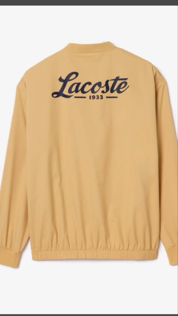 LACOSTE　ゴルフウェア　Vネックウィンドブレイカー　サイズUSのＬサイズ
