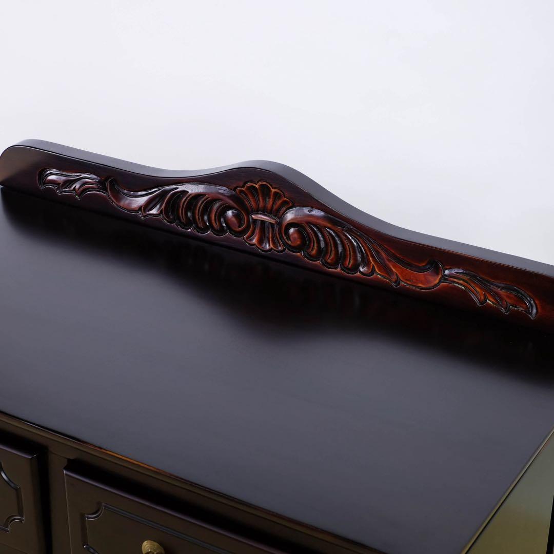 J 新品 アジアン キャビネット 75 飾り棚 リビング収納 アンティーク