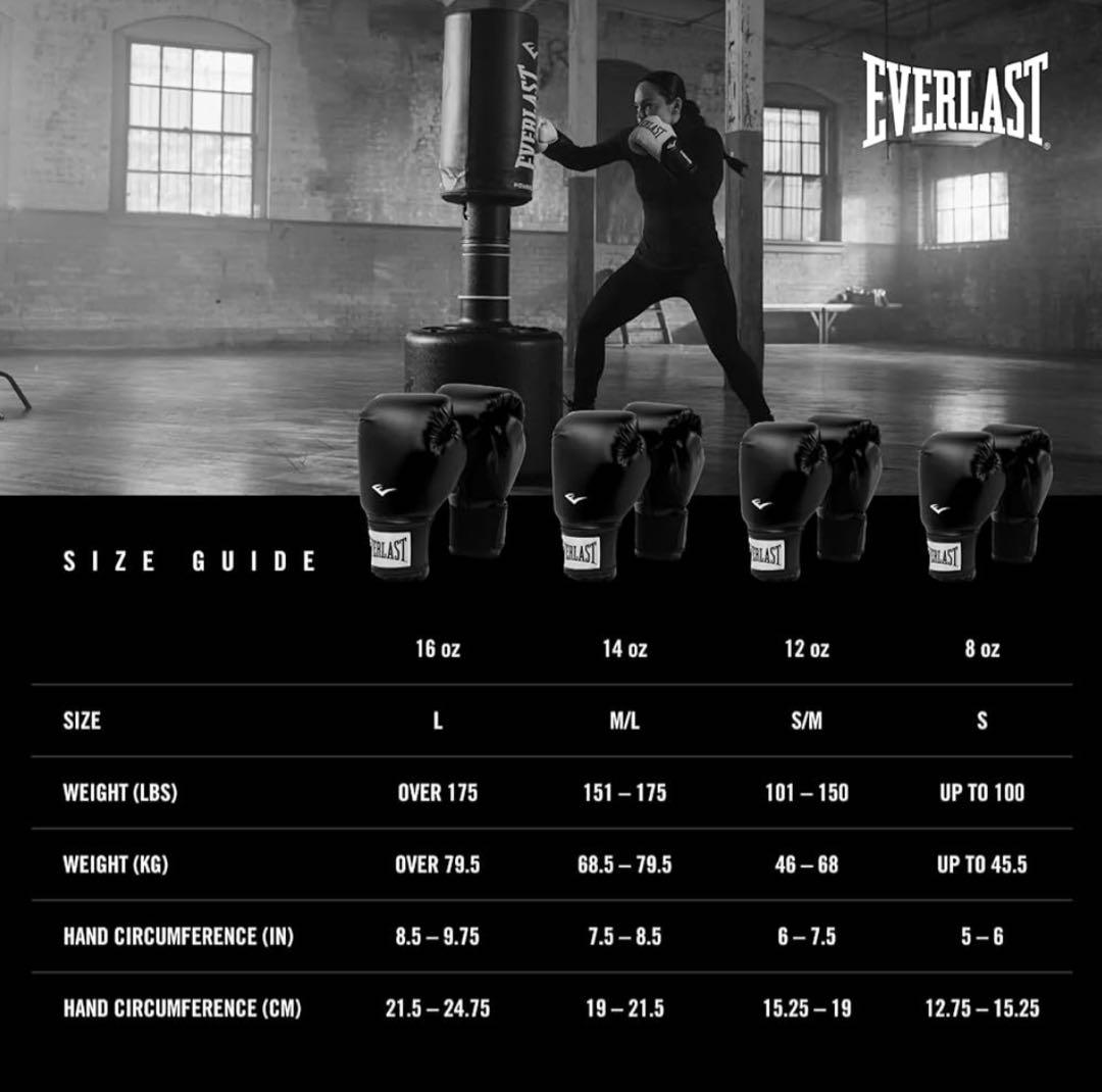 Everlast Pro Style 2 ボクシンググローブ 黒　Lサイズ