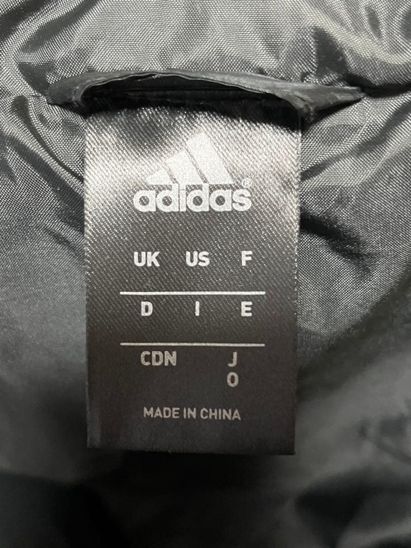 adidas ロングダウンコート ブラック