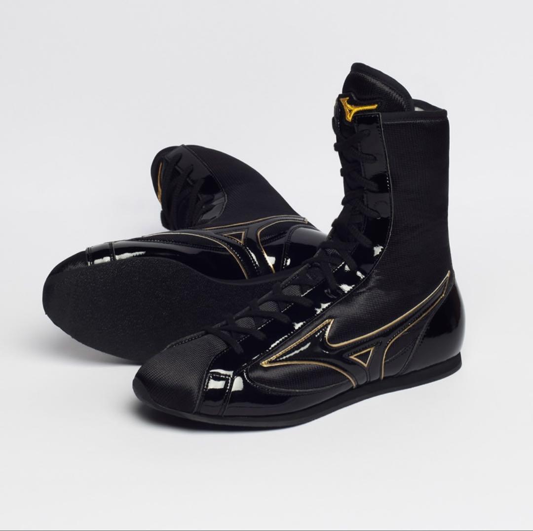 Mizuno フィニッシャー MIDボクシングシューズ ブラック/ゴールド 27