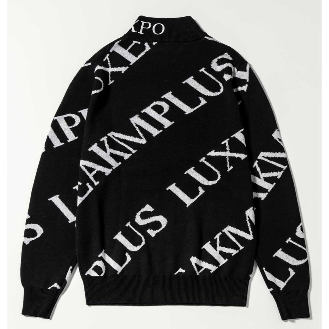 新品【LUXEAKMPLUS】リュクスエイケイエムプラスゴルフ 総柄ニット　XL