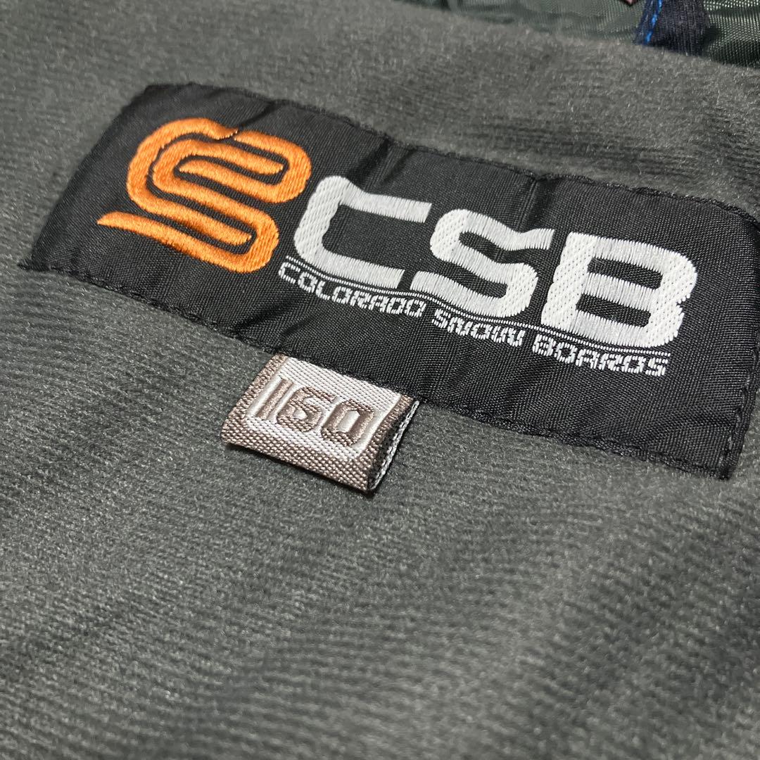 【一回使用防水加工クリーンずみ】CSB スキーウェア ブルー チェック柄 160