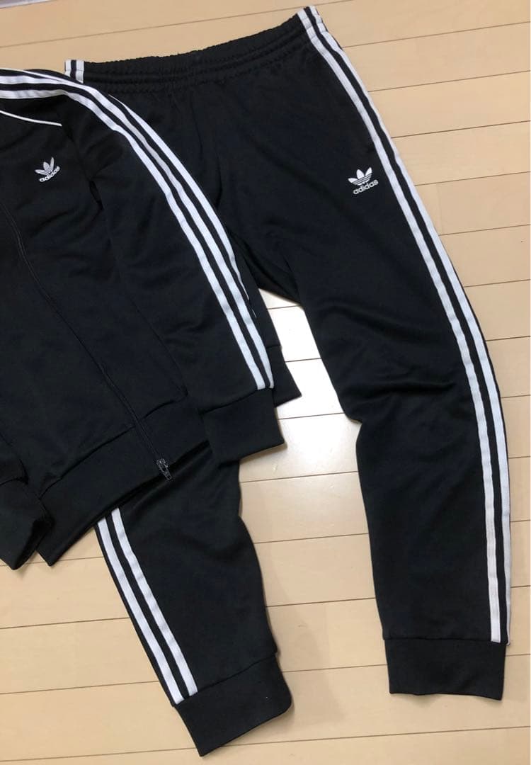 【美品】adidas アディダス　トレフォイルロゴ　セットアップ　メンズLサイズ