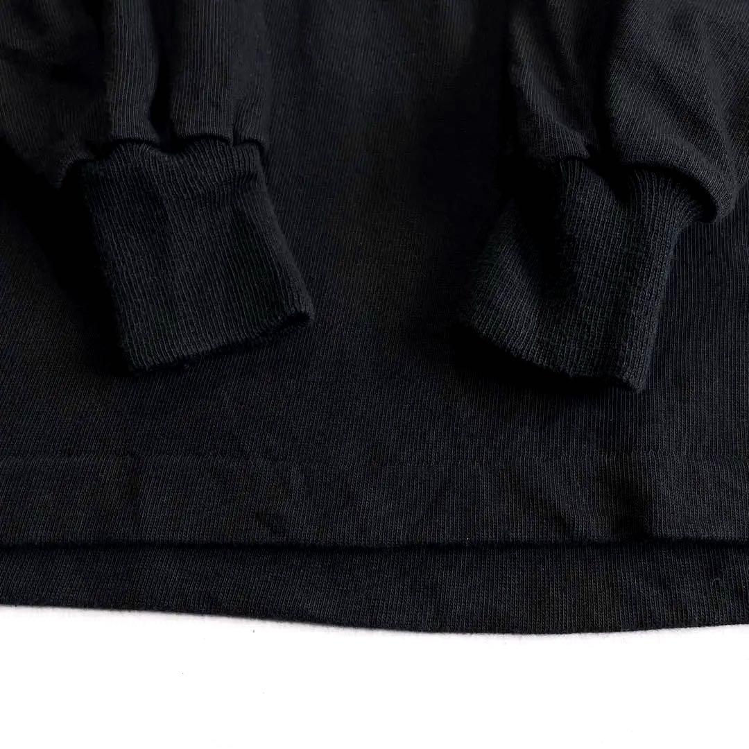 90s CANTERBURY ALL BLACKS ラガーシャツ 黒 白 刺繍