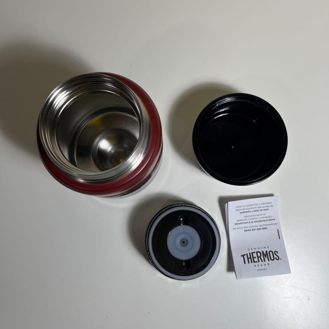 アメリカ限定・新品　サーモスステンレスフードジャー赤16オンス470ml