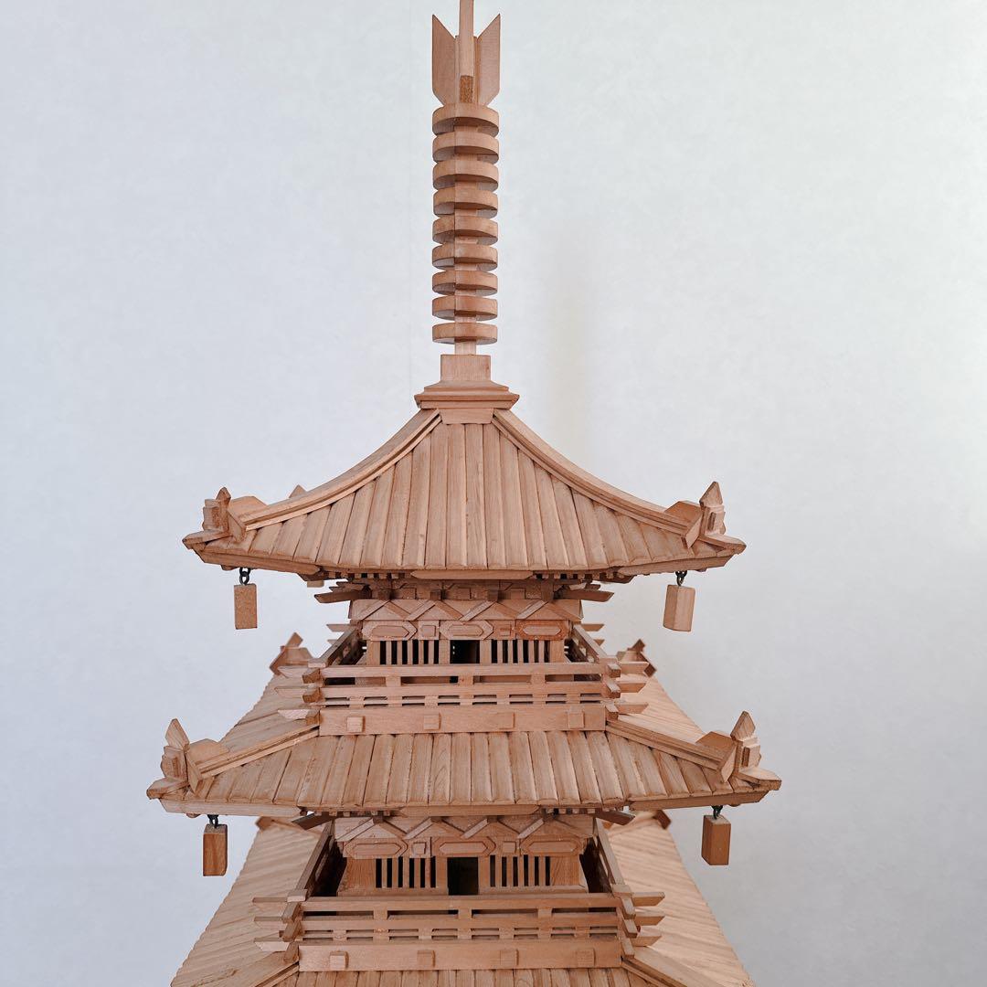 希少 模型 五重塔 約 1/45スケール 120cm レア 送料込 たのメル敏