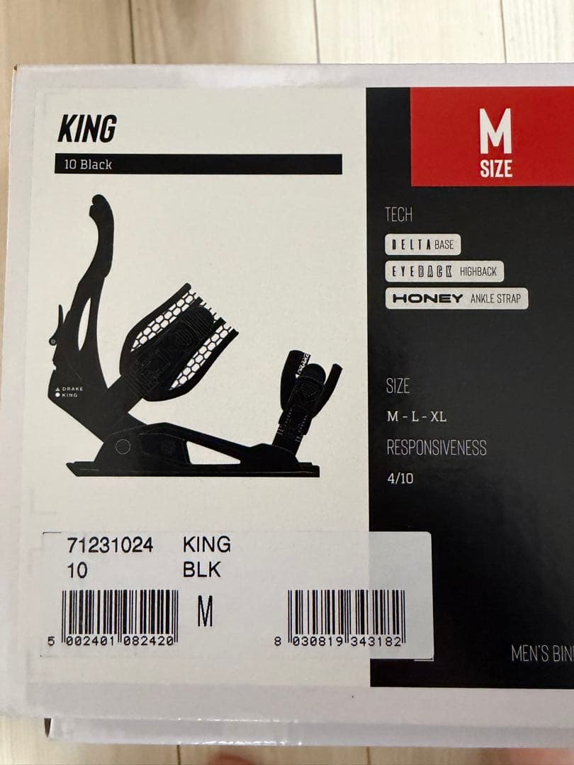 新品未使用　24-25 DRAKE ドレイク KING キング M