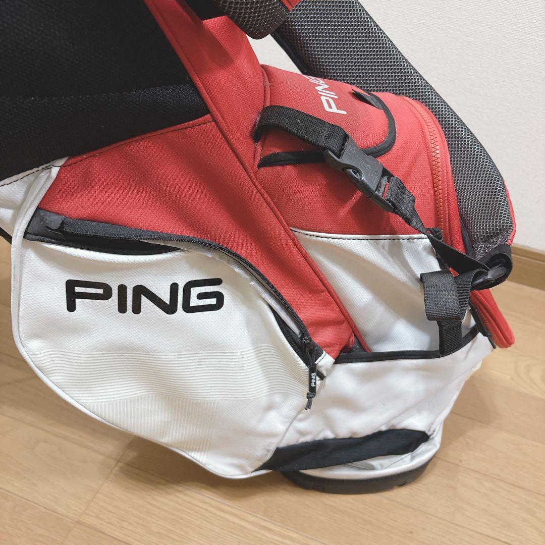 K484 PING スタンドキャディバッグ 14分割 フード無し