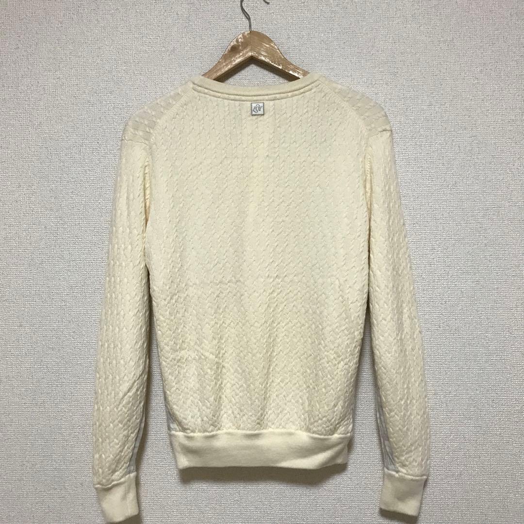 ZOY ゾーイ　CASHWOOL SWE プルオーバー 防風裏地付 ホワイト