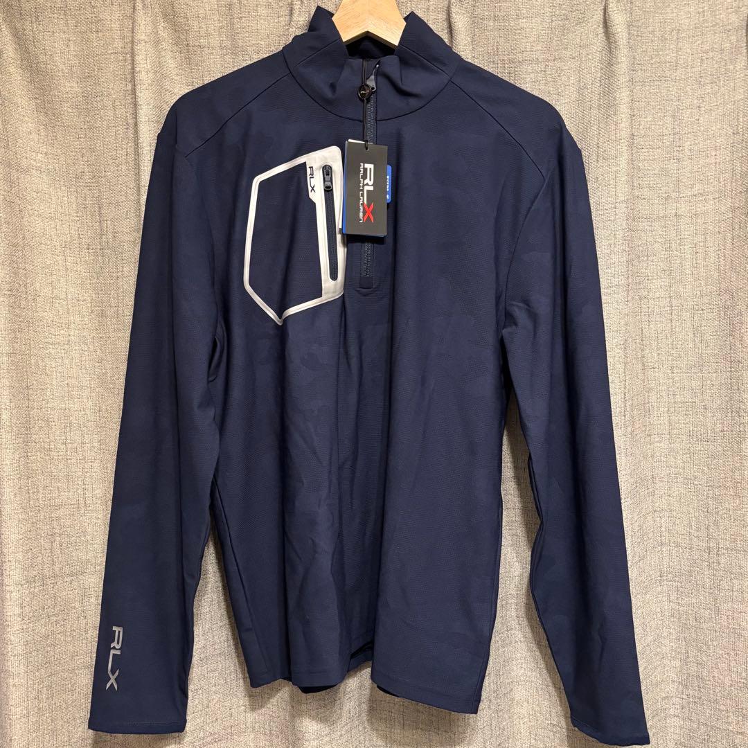 【新品】RLX ハーフ ジップ ロング スリーブ シャツ S