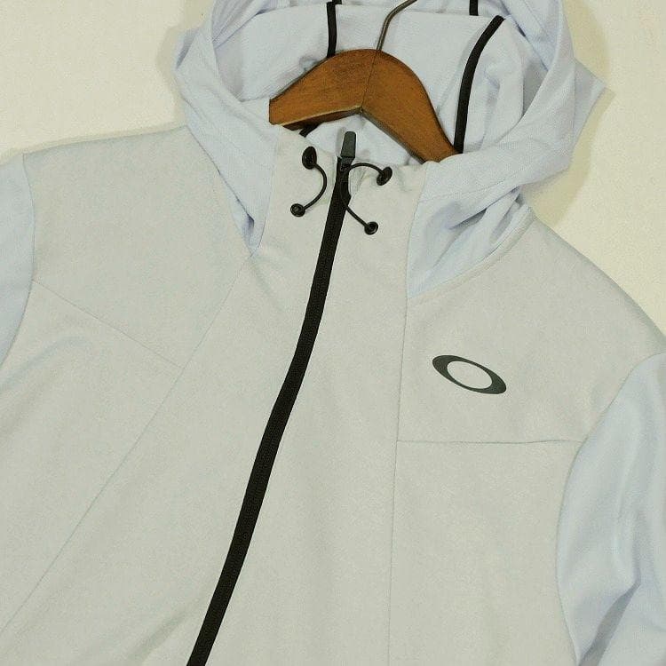 古着/美品 オークリー 白 ジップジャケットXL パンツXXL 上下セットアップ