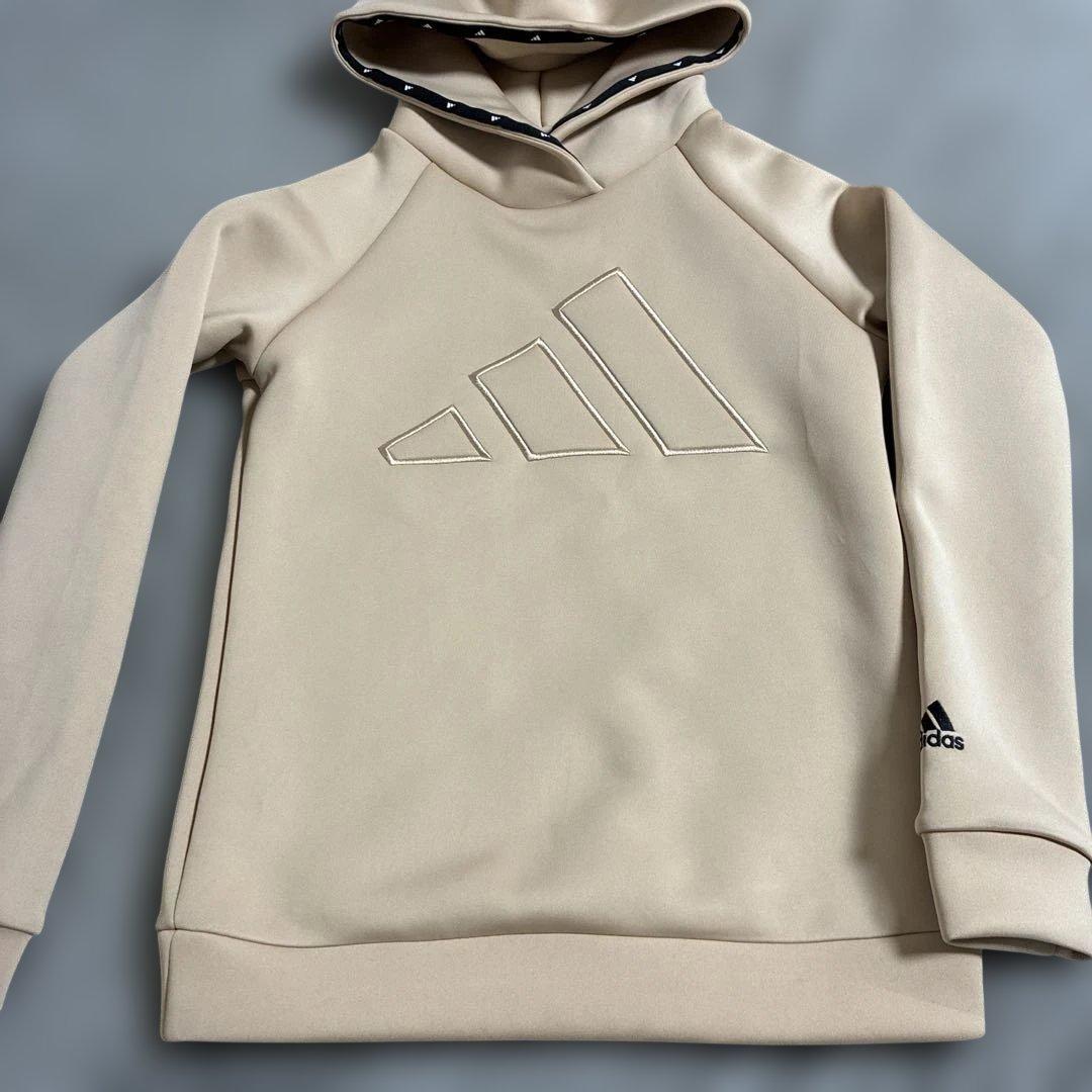 adidas ベージュ フーディー スカート セットアップ ゴルフウェア