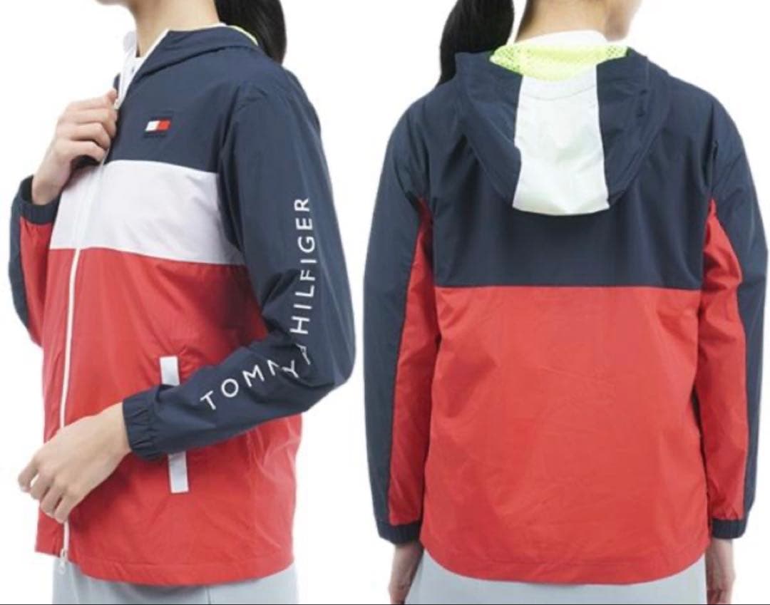 L ☆新品　トミーフィルフィガー　サイドオープン ウィンドジャケット　レディース