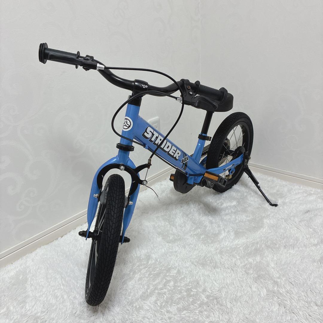STRIDER ストライダー 14X ブルー 14インチ スタンド　ペダル付き