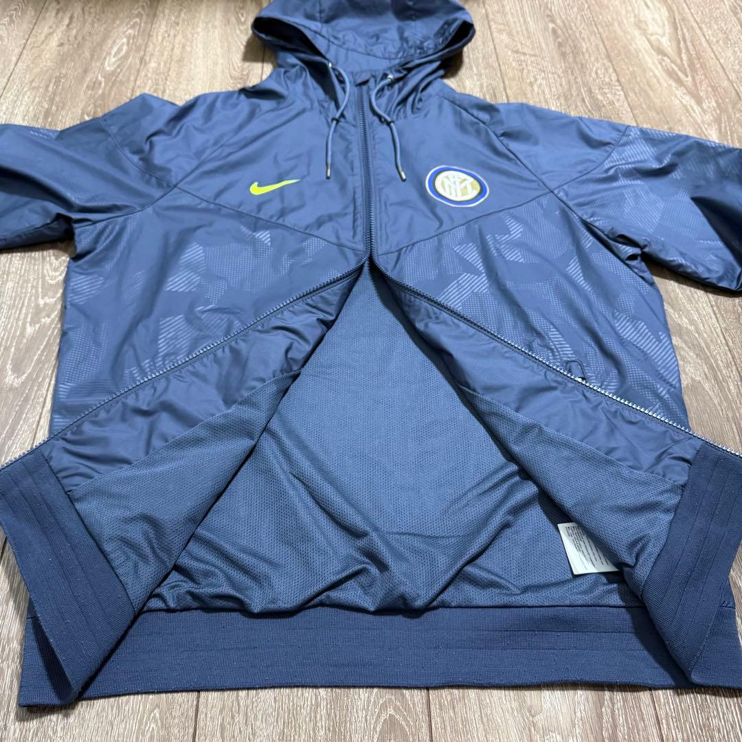 限定品 Nike インテルミラノ フーディ付き ナイロン 裏メッシュジャケット