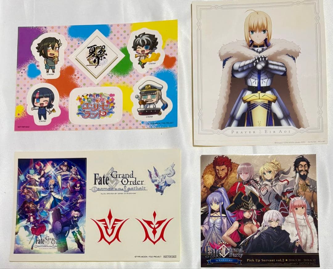 FGOフェス ステッカーセット まとめ 特典 Fate/Grand Order