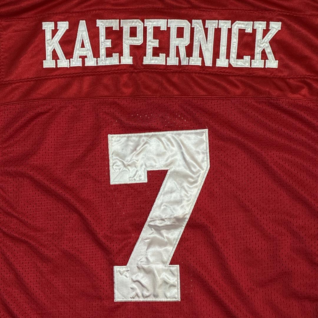 NFL 49ers Reebok ユニフォーム アメフト ゲームシャツ 刺繍ロゴ