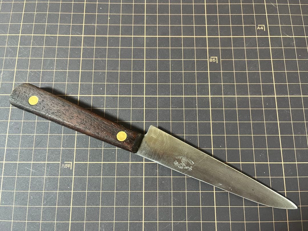 有次 ペティナイフ スウェーデン鋼 刃渡り 約12cm 研ぎ済み 包丁