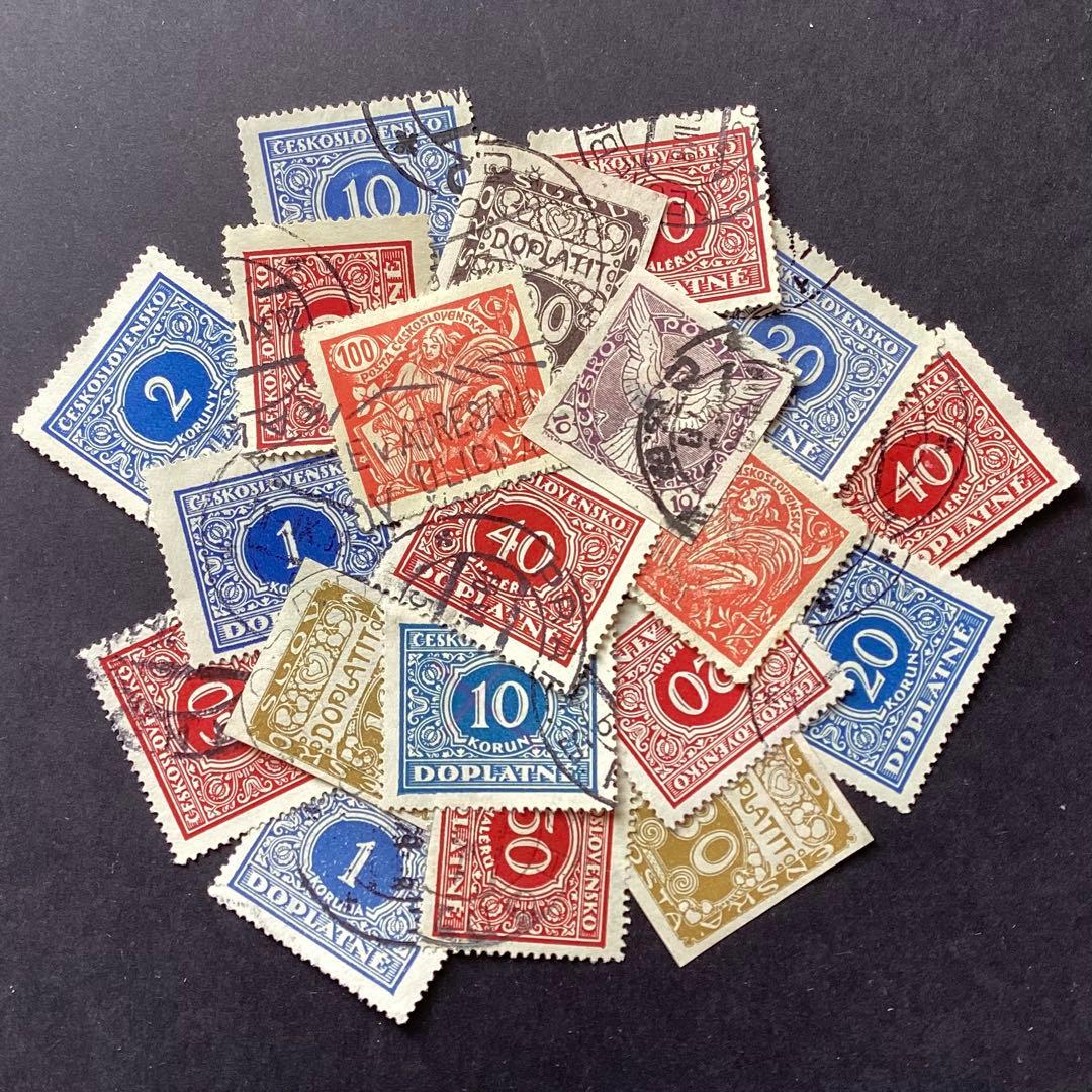 (おまとめ済み)外国使用済み切手　チェコスロバキア　いろいろ（d) 20枚