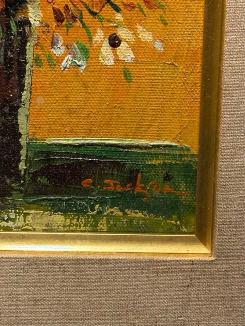 他の方発送×印象派　肉筆油彩画　直筆サインあり