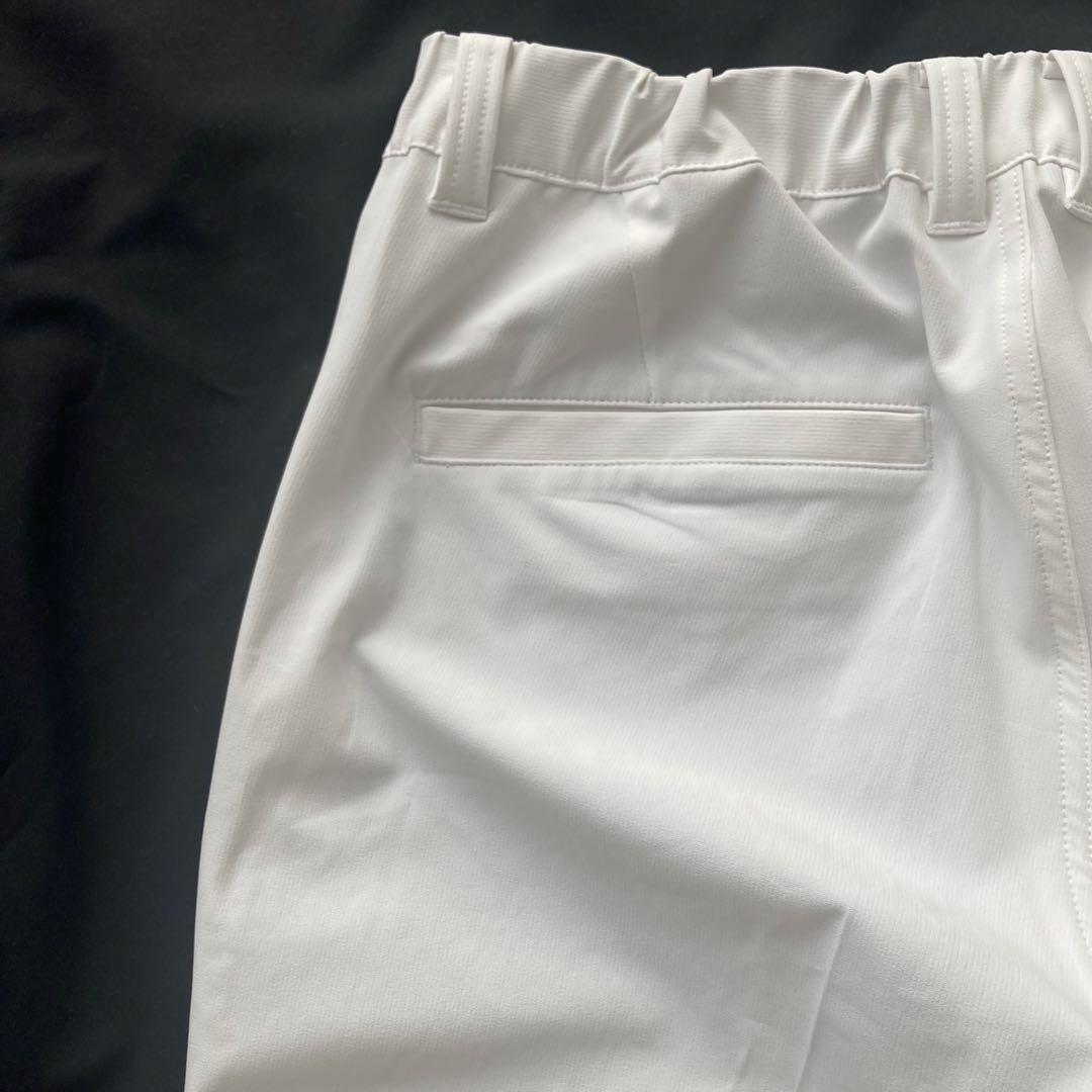 and per se アンパスィ　ストレッチ　ゴルフパンツ　ホワイト　薄手　LL