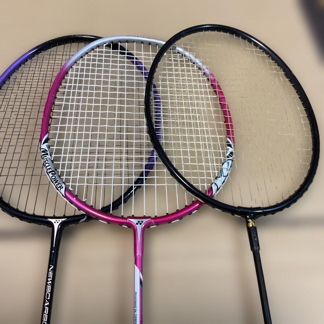 YONEX バドミントンラケット 3本セット
