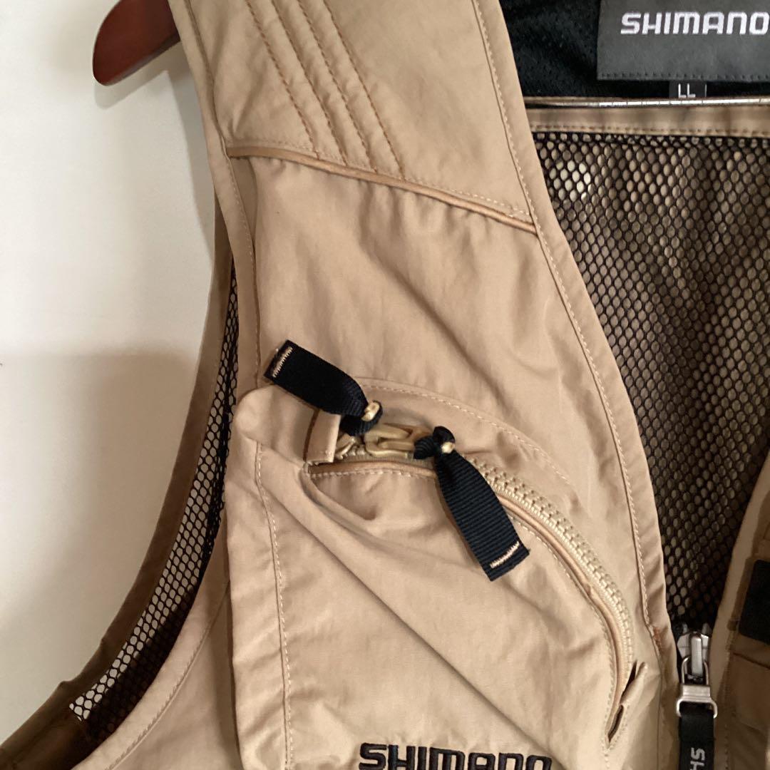 SHIMANO フィッシングベスト LLサイズ ベージュ