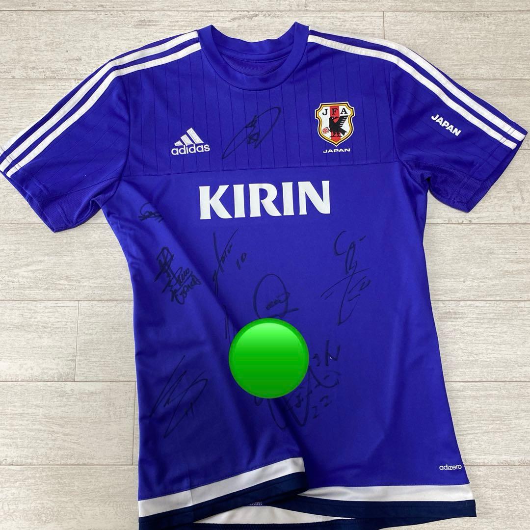 サッカー日本代表　13選手　サイン　ユニフォーム　サムライブルー
