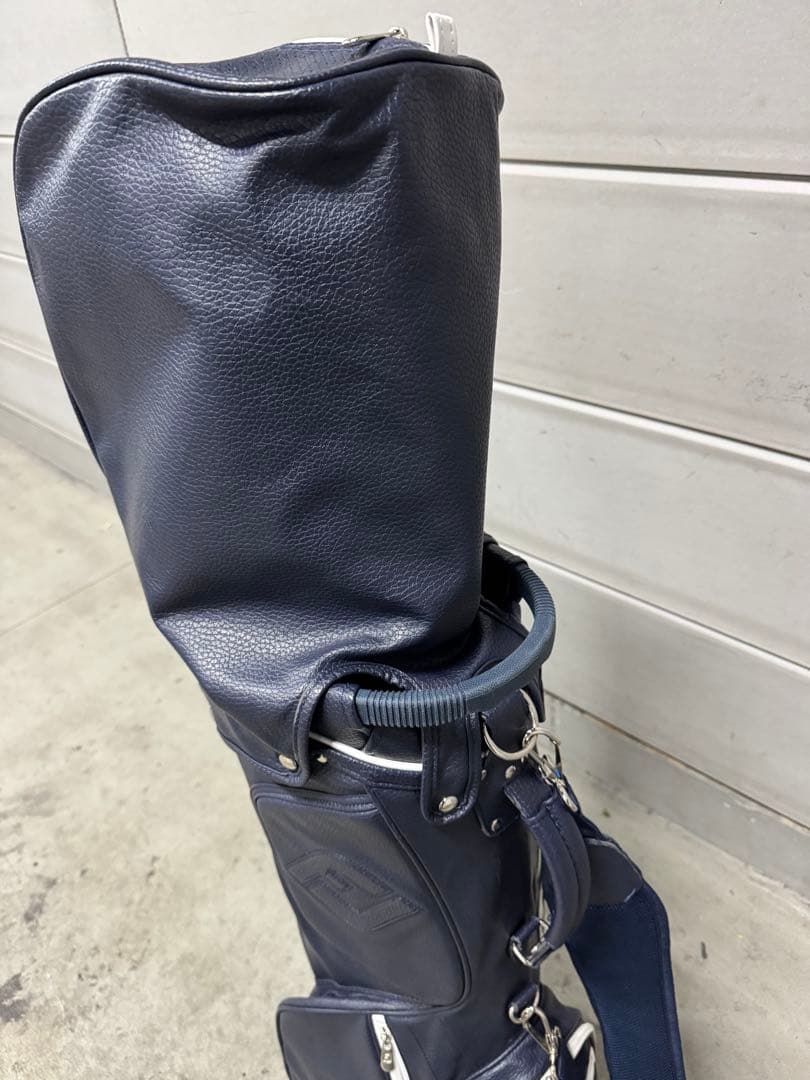FJ ネイビー スタンド式ゴルフバッグ キャディバッグ 人気Foot joy