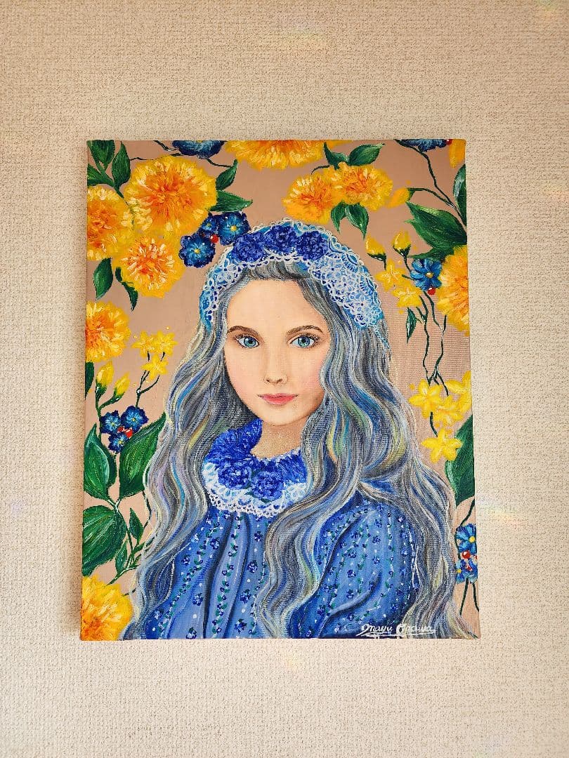 油絵　絵画　原画　人物画　美人画　アート