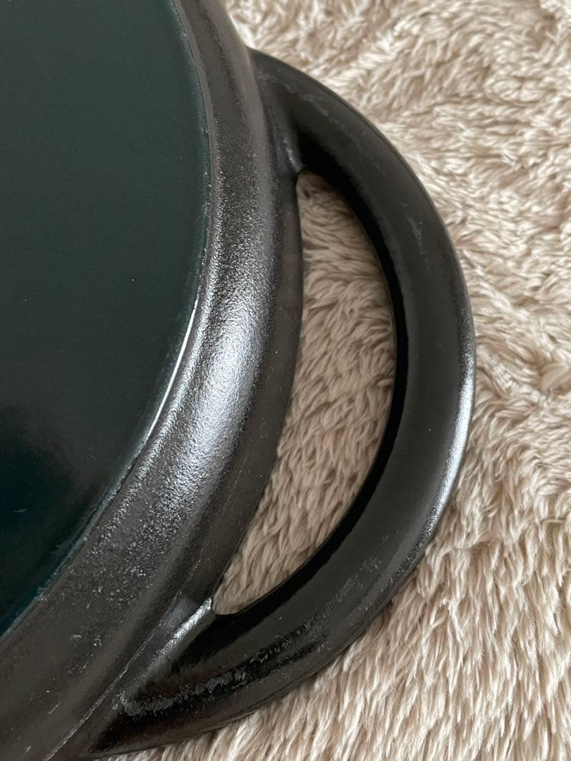 美品　staub ストウブ　ピュアグリル　22cm ブラック　黒