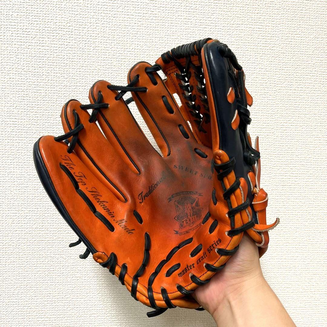 541 ベースマン プロ支給品 日本ハム 大貝恭史 硬式 内野手グローブ 左投げ