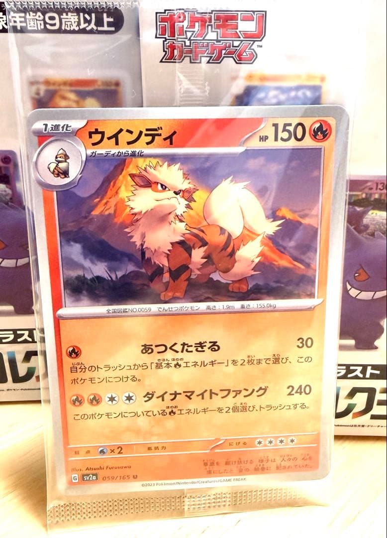 ポケモンカード　カードイラストフィギュアコレクション　ウインディ