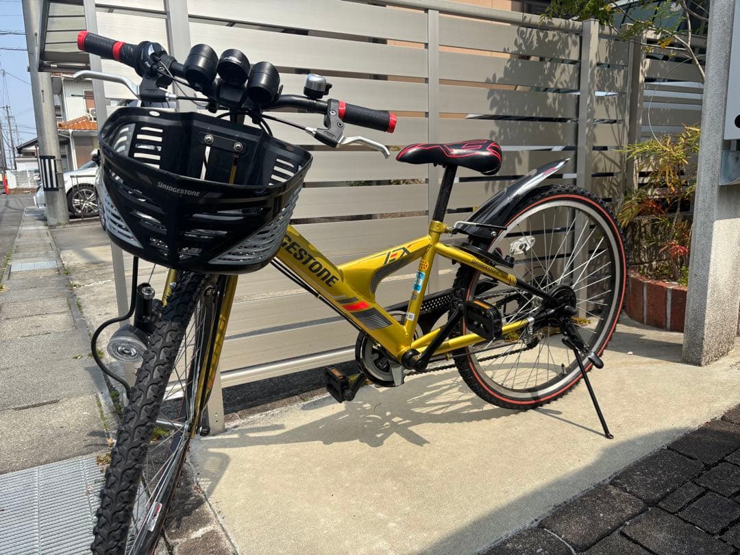 超美品 ブリヂストン 24型 子供用自転車 ゴールド EX46 変速