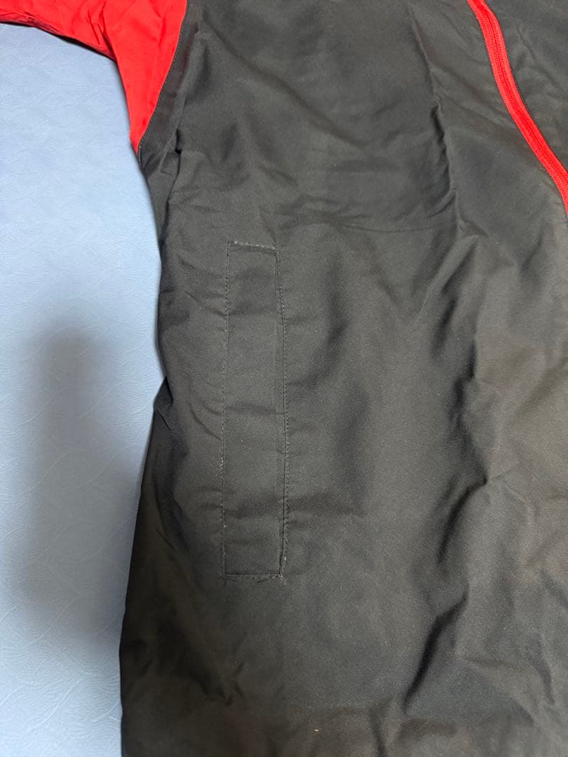 美品 BRIDGESTONE GOLF レインウェア 水神 ブラック/レッド