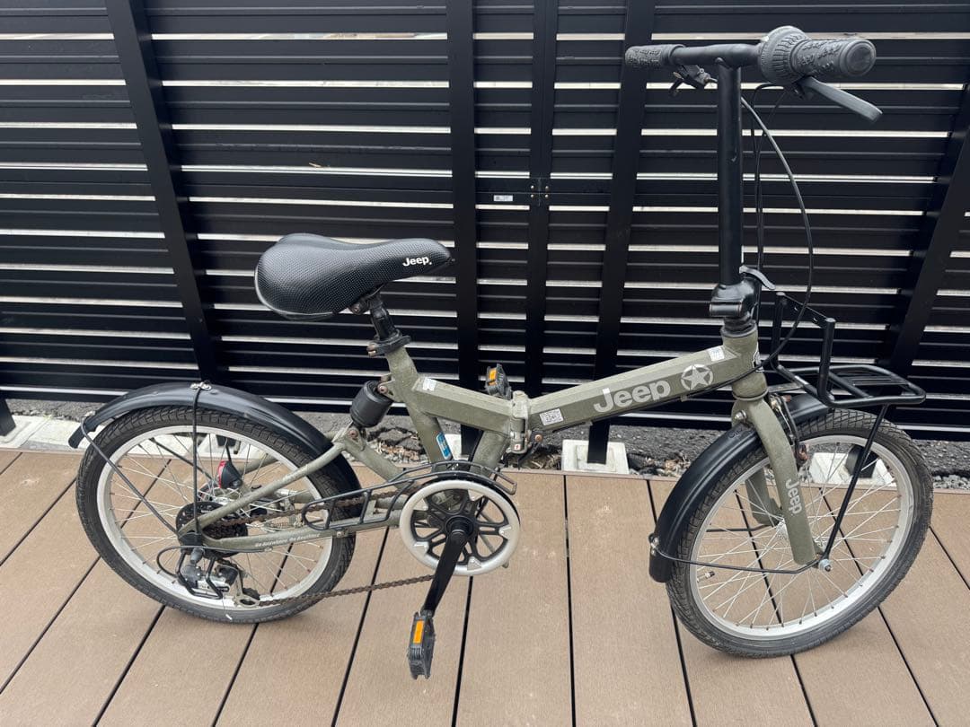 【引取限定】JEEP 20インチ 折りたたみ自転車 JE-206GRS